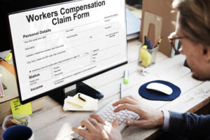 Work Injury Compensation Claim Form Concept